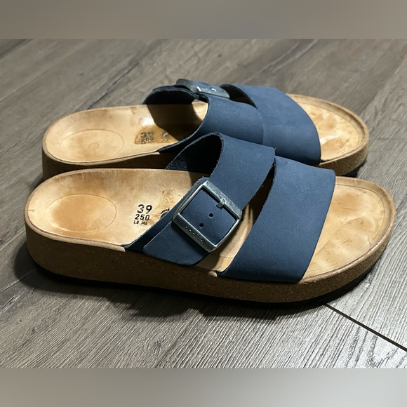 Birkenstock Papillio Almina Nubuck Leather - Elemental Blue Size 39 - Picture 5 of 7